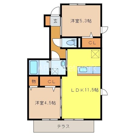 フルールシャトー上峰の物件間取画像